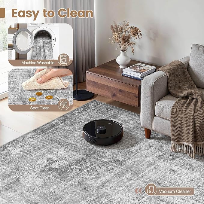 Washable 6x9 Area Rug for Living Room - Image 2