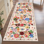 Runner Rug 2x6 Blush Beige, Kitchen Rug Non Slip Washable Rugs - Image 5
