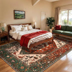 SERISSA Washable Rugs 8x10 Area Rugs, Large Non-Slip Boho Living Room Rug - Image 3