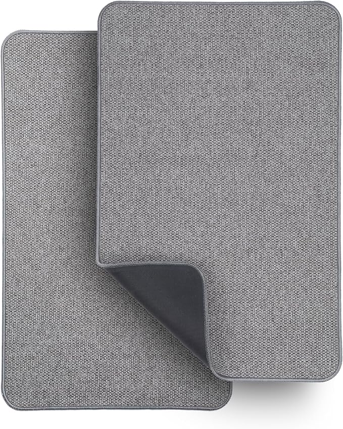 Bosap Bath Mat, Ultra Thin Bathroom Rugs, Rubber Bath Mats by BosapDirect