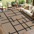 Tangsoo Modern Easy Jute Rug 5x7 Large Washable Area Rugs by Tangsoo