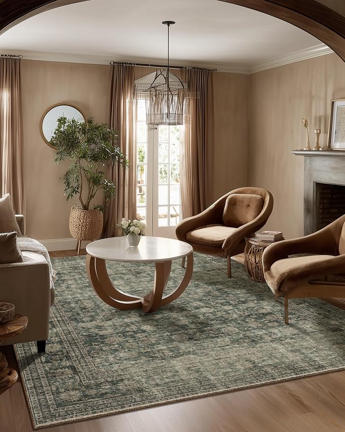 Washable Living Room Area Rug: 5x7 Rugs by palohom