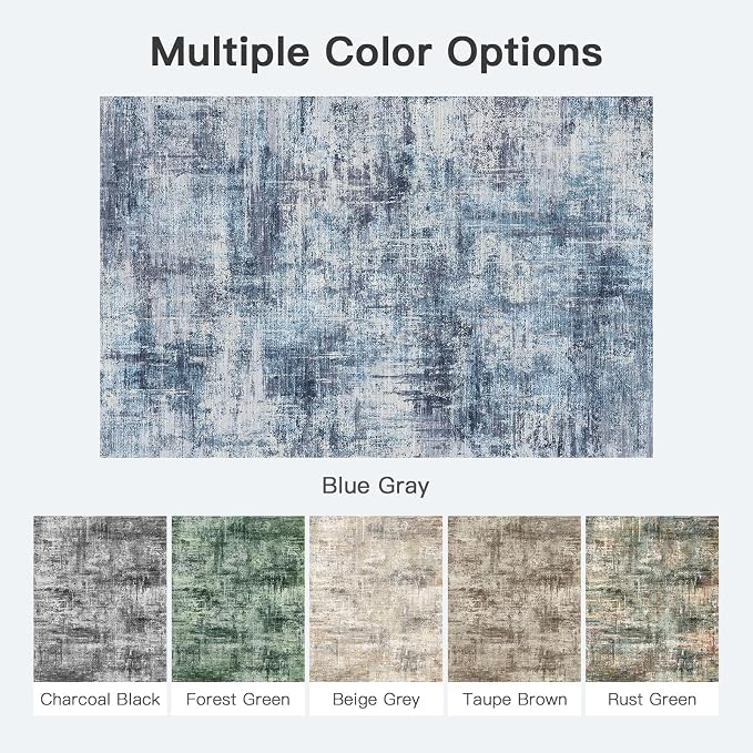 Lofus 8x10 Area Rug for Living Room, Neutral Modern Washable Carpet for Bedroom - Image 8