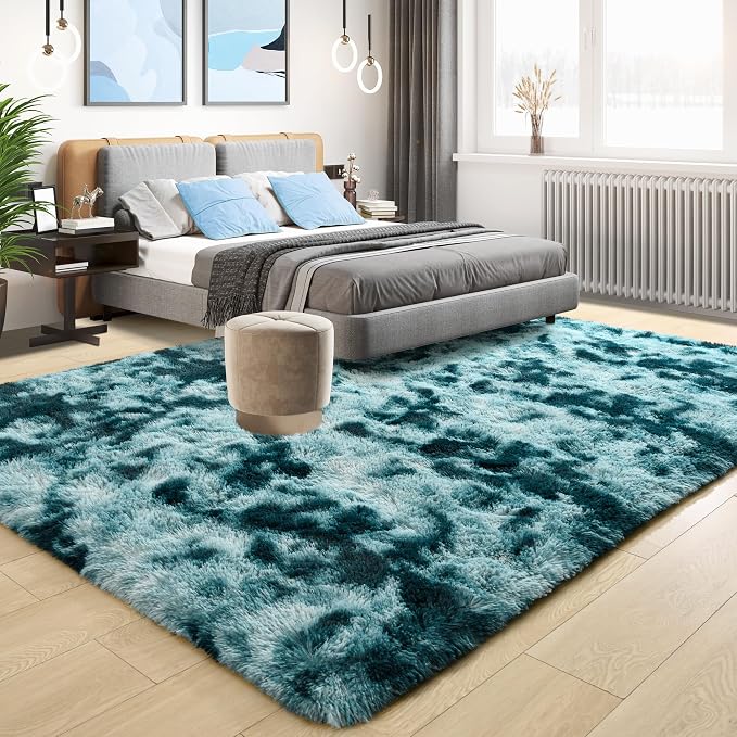 Tepook Soft Fluffy Rugs for Living Room, 5x8 Shaggy Area Rug for Bedroom - Image 2