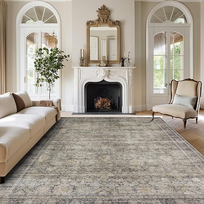 Srugn Washable Rugs 8x10 Area Rugs by Srugn