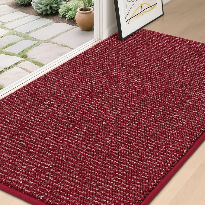 BEQHAUSE Dirt Trapper Door Mat 36" x 60", Non-Slip Washable Doormats Entrance by BEQHAUSE