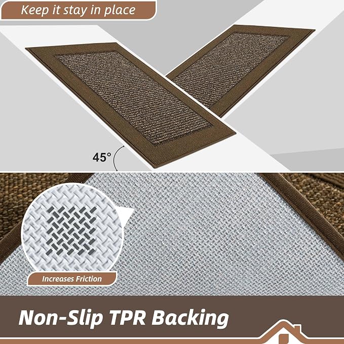 BEQHAUSE Indoor Door Mat 20" x 32", Dirt Trapper Door Mats Non-Slip Entryway - Image 4