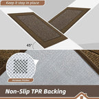 BEQHAUSE Indoor Door Mat 24" x 36", Dirt Trapper Door Mats Non-Slip Entryway - Image 4