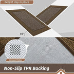 BEQHAUSE Indoor Door Mat 24" x 60", Dirt Trapper Door Mats Non-Slip Entryway - Image 4
