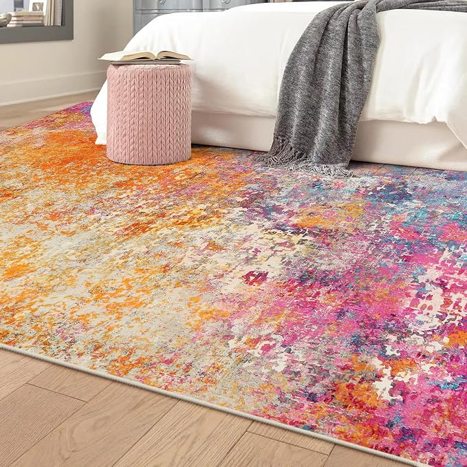Lahome Modern Abstract Washable 5x7 Area Rugs - Image 6