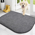 PURRUGS Dirt Trapping Door Mat Half Round 24" x 35.5", Non-Slip Machine by PURRUGS