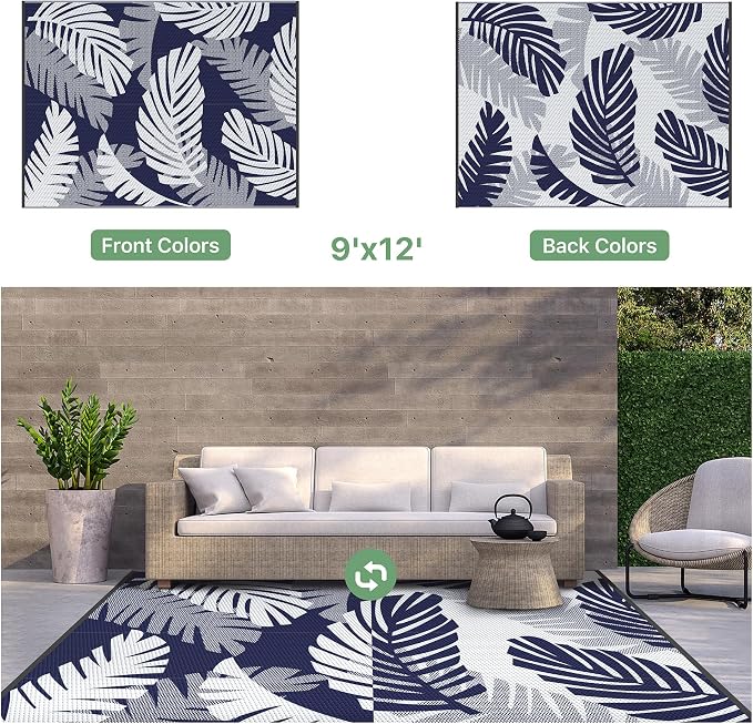 GENIMO Waterproof Outdoor Rug 9' x 12' - Image 7