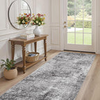 DMOYEST Washable Runner Rug for Hallway: 3x8 Neutral Modern Abstract Low Pile - Image 4