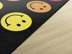 Flagship Carpets Rainbow Smileys in Black Criss-Cross Applesauce Educational - Image 3