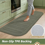 BEQHAUSE Kitchen Rugs Set of 2 Non-Slip Washable Kitchen Mats - Image 4