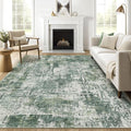 7x10 Area Rug Living Room: Washable Large Abstract Soft Stain Resistant Indoor by LOONGRUG