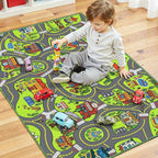 Upgrade Ultra Non Slip Kids Car Rug, Kids Road Playmat Rug - Image 3
