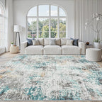 Area Rugs 8x10 Living Room: Large Soft Washable Rug Modern Abstract Anti-Skid by GENTDRIZZ