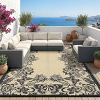 Garvee 5’x8’ Waterproof Patio Outdoor Rug, Outdoor Plastic Straw Rug - Image 7