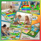 3x5ft Kids Educational Rug, Non-Slip Machine Washable ABC Alphabet Mat & - Image 4