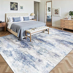 8x10 Area Rugs, Abstract Morden Soft Washable Rug, Non-Slip Low Pile Rugs - Image 3