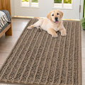 Smiry Dog Door Mat for Muddy Paws 47x32, Absorbent Dirt Trapper, Non-Slip by Smiry