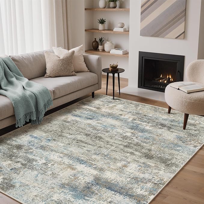 BEIMO Area Rugs 5x7 for Living Room Bedroom, Modern Abstract Machine Washable - Image 2