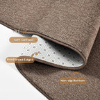 Pettop 6x9 Brown Area Rugs for Living Room Bedroom, Thickened Memory-Foam Throw - Image 7
