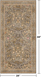 Brown Washable 2x4 Entry Rug - Image 2