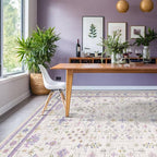 8x10 Large Lavender Rug for Bedroom, Floral Area Rug for Living Room, Dinning - Image 6