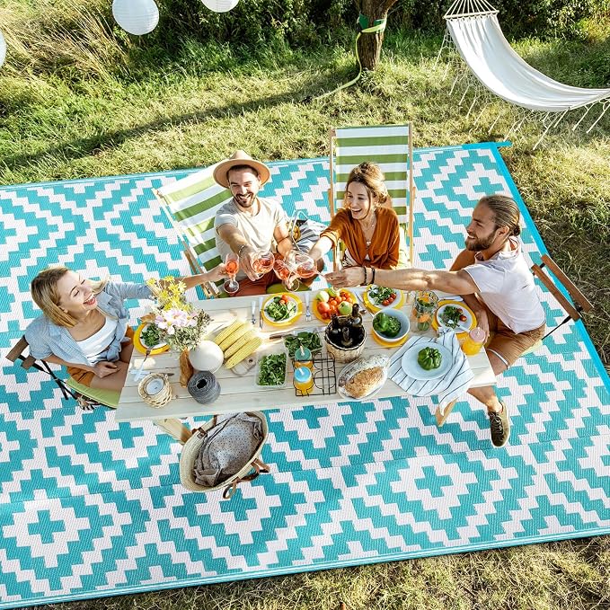 Outdoor Patio Plastic Straw Rug - Image 5