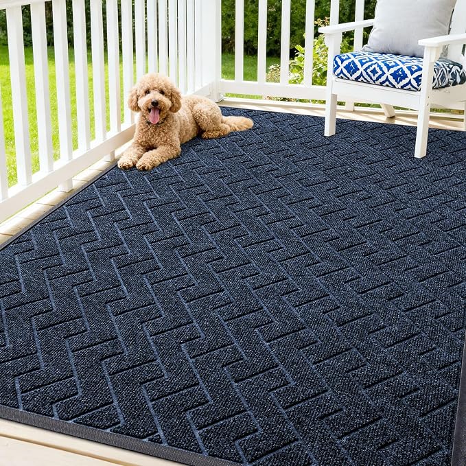 OLANLY Front Door Mat Indoor Outdoor Entrance, Waterproof All-Season, by OLANLY