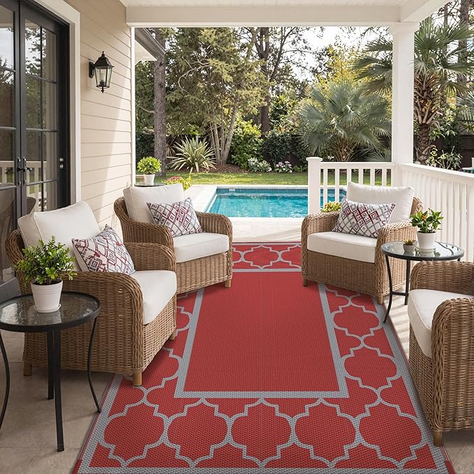 GENIMO 8' x 10' Outdoor Rug Waterproof - Image 6