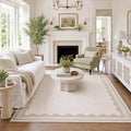 GarveeHome Scalloped Washable Rugs 5x7 Rug by GarveeHome