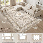 Vintage Living Room Area Rug 9x12 - Image 2
