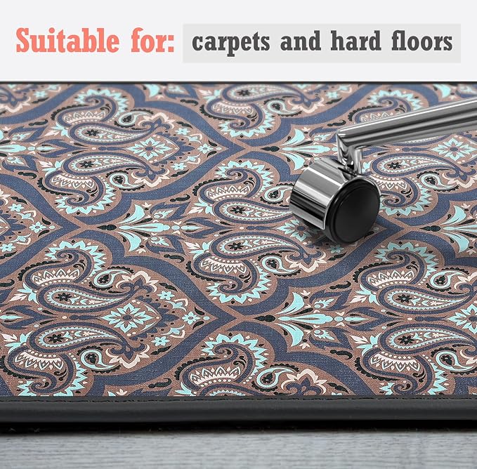 Heavy Duty Office Chair Mat for Carpet and Hardwood Floor Bohemian Desk Chair - Image 6