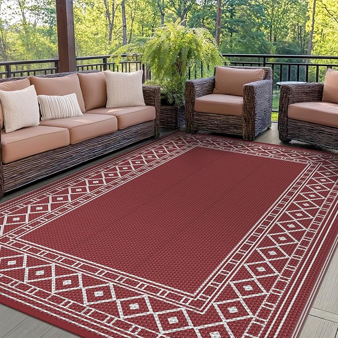 GENIMO Outdoor Rug Waterproof 6'x9' by GENIMO