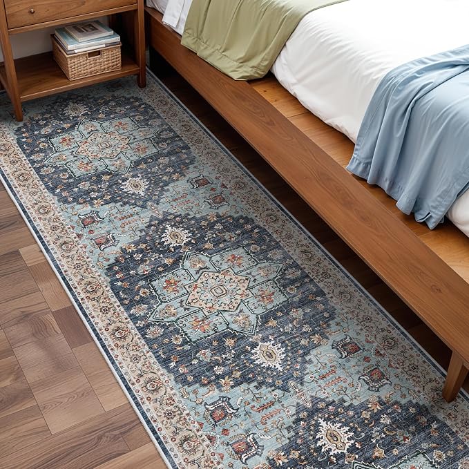 Washable Oriental Hallway Runner Rug - Image 3