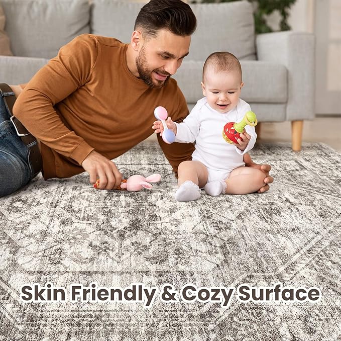 Vintage Living Room Area Rug 9x12 - Image 3