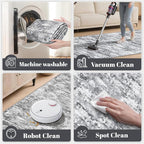 Runners for Hallways Ultra Non-Slip 2x8 Washable Kitchen Rug Abstract Tear and - Image 7
