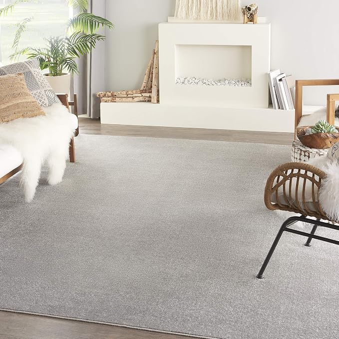 Nourison Home Nourison Essentials Silver Grey 7' x 10' Area Rug by NourisonHome