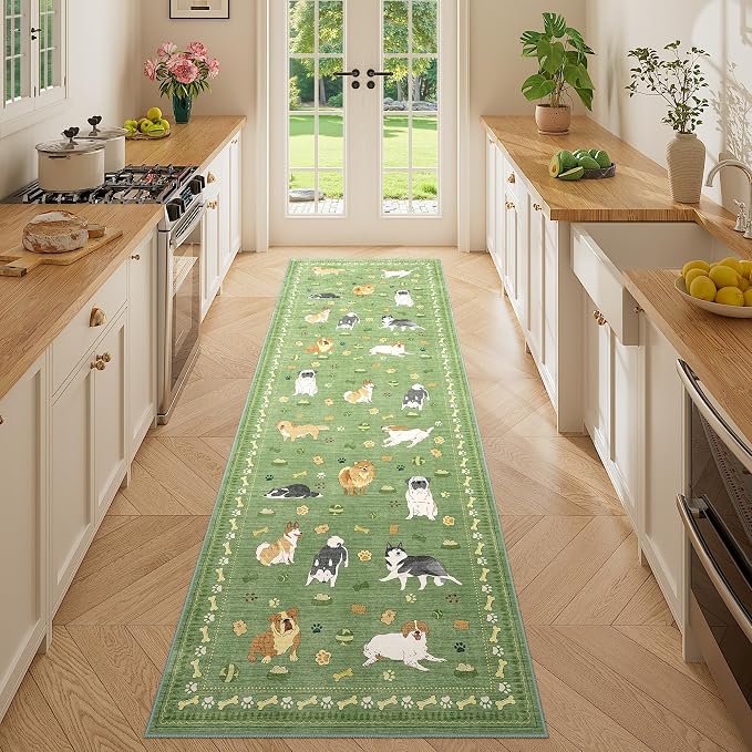 DUKINO 2.6x8 Washable Runner Rug by DUKINO