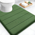OLANLY Memory Foam Toilet Rugs U Shaped 24x20, Super Soft Absorbent Contour by OLANLY