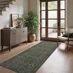 GENIMO Washable Floral Runner Rug 2’6” x 7’, Non-Slip Long Hallway Carpet - Image 4