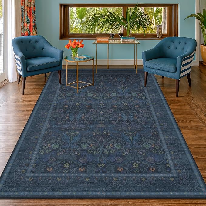 6x9 Rugs for Living Room Non Slip, Low Pile Soft Soft Rugs for Bedroom - Image 3