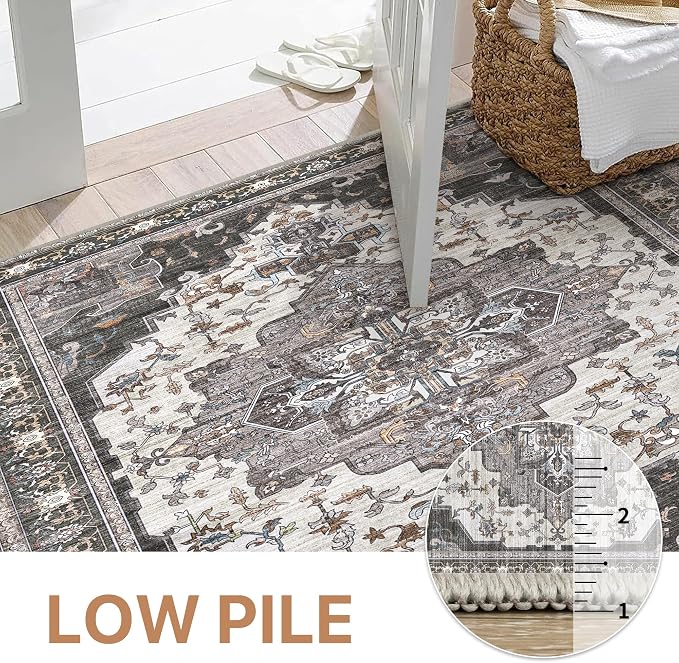 BEIMO Area Rugs 5x7 for Living Room Bedroom, Modern Vintage Boho Machine - Image 8