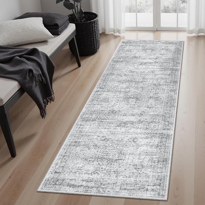 Soalmost Runner Rug 2x5 Washable Non-Slip Kitchen Runner Rugs by Soalmost