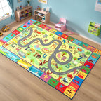 Terrug Kids Rug for Playroom, Educational Classroom Rug for Kids Room, Washable by TerrugHomeDecor