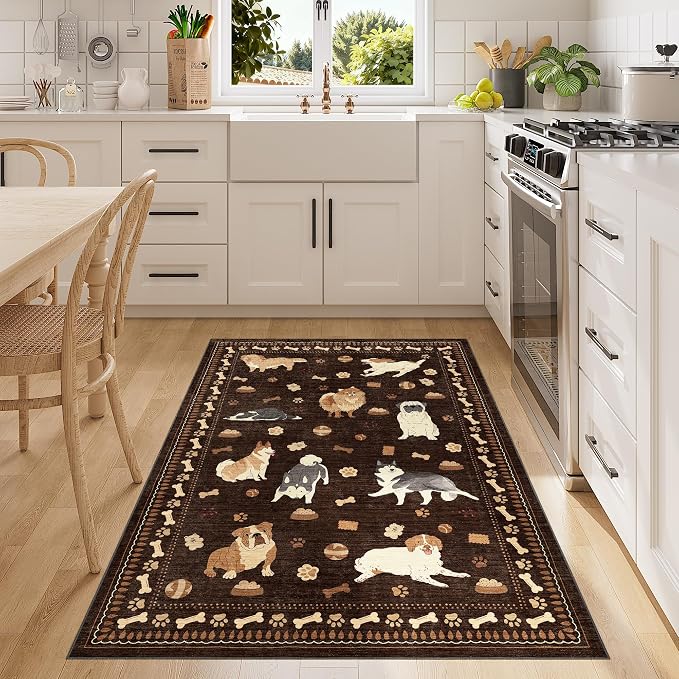 DUKINO 3x5 Area Rug, Lightweight Washable Entryway Rug - Image 6