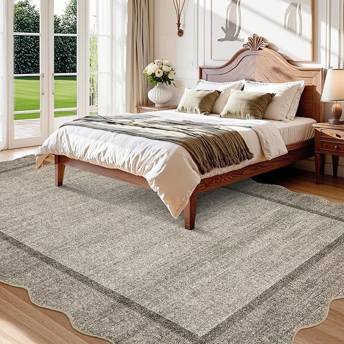 GarveeHome Scalloped Washable Rugs 10x13 Rug - Image 2